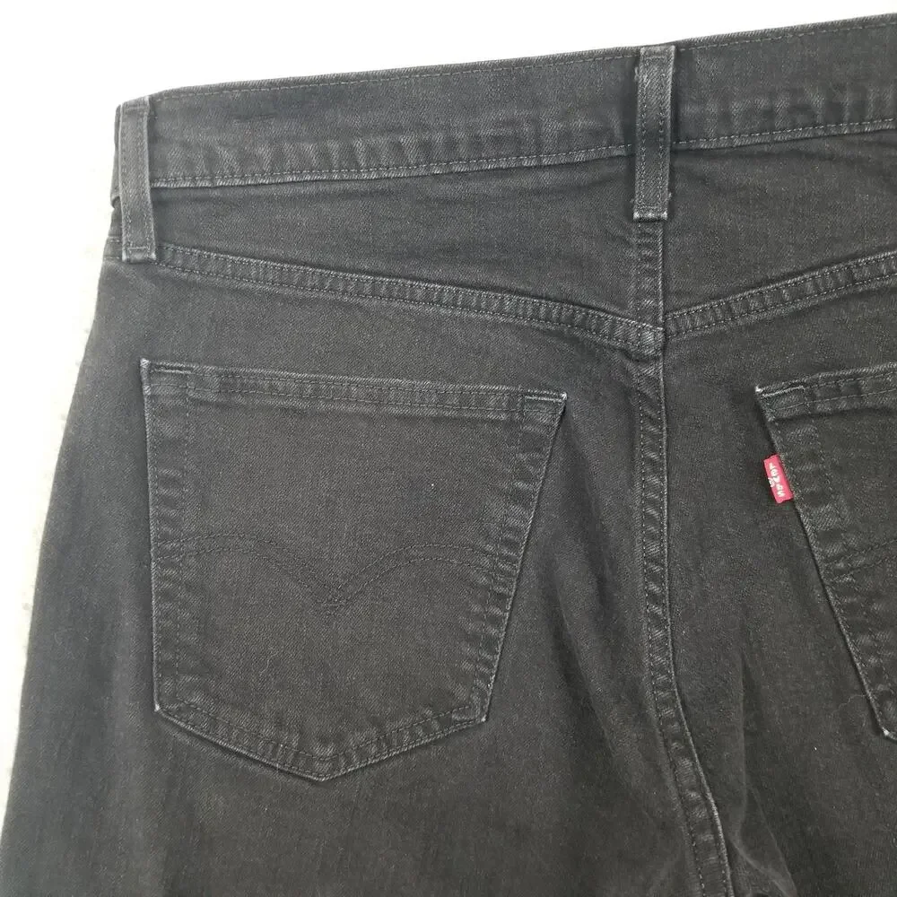 Levis 559 Jeans Mens‎ 34x30 Black Straight Leg Denim Mid Rise Casual Pants